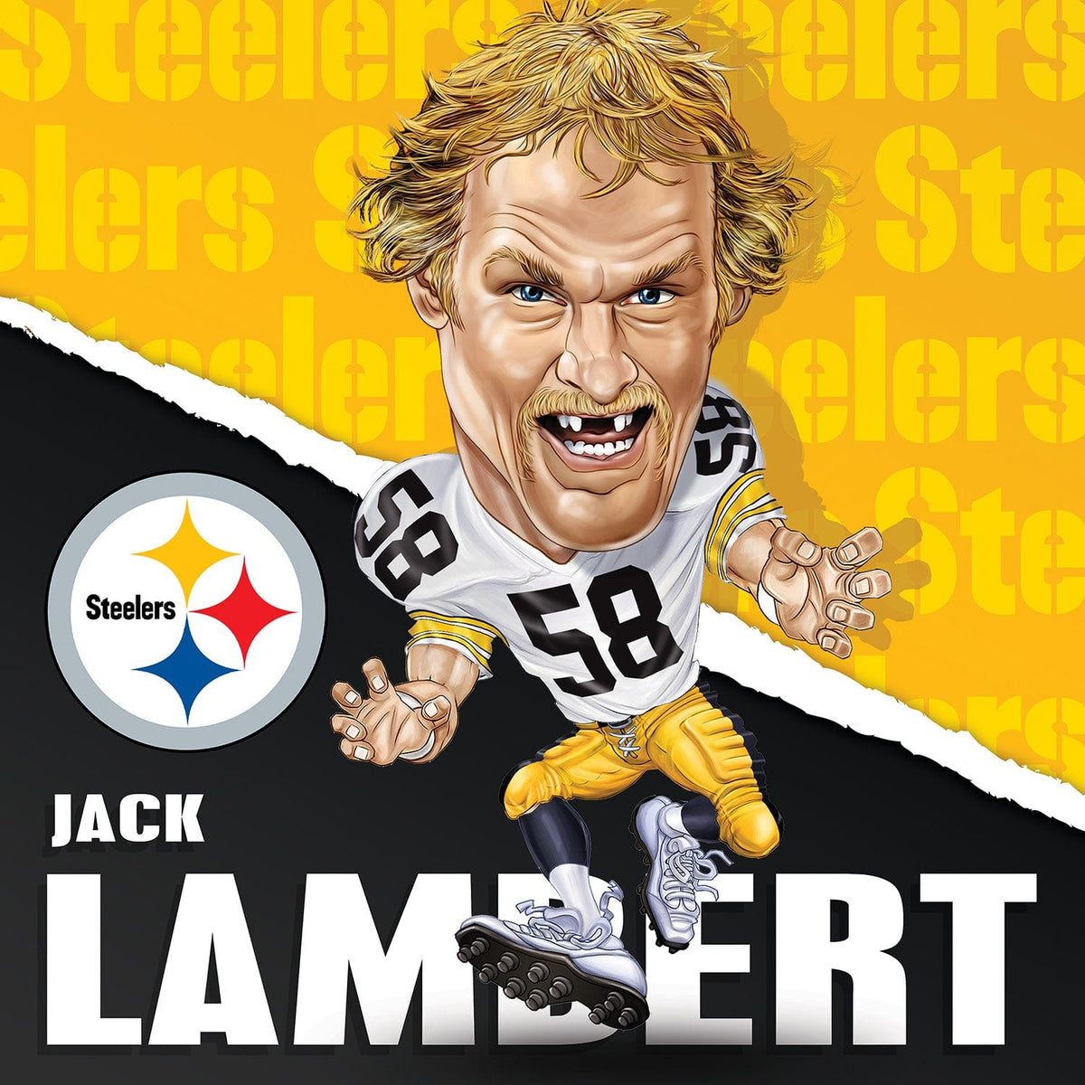 All-Time Greats Pittsburgh Steelers - Jack Lambert 300 Piece Jigsaw Puzzle