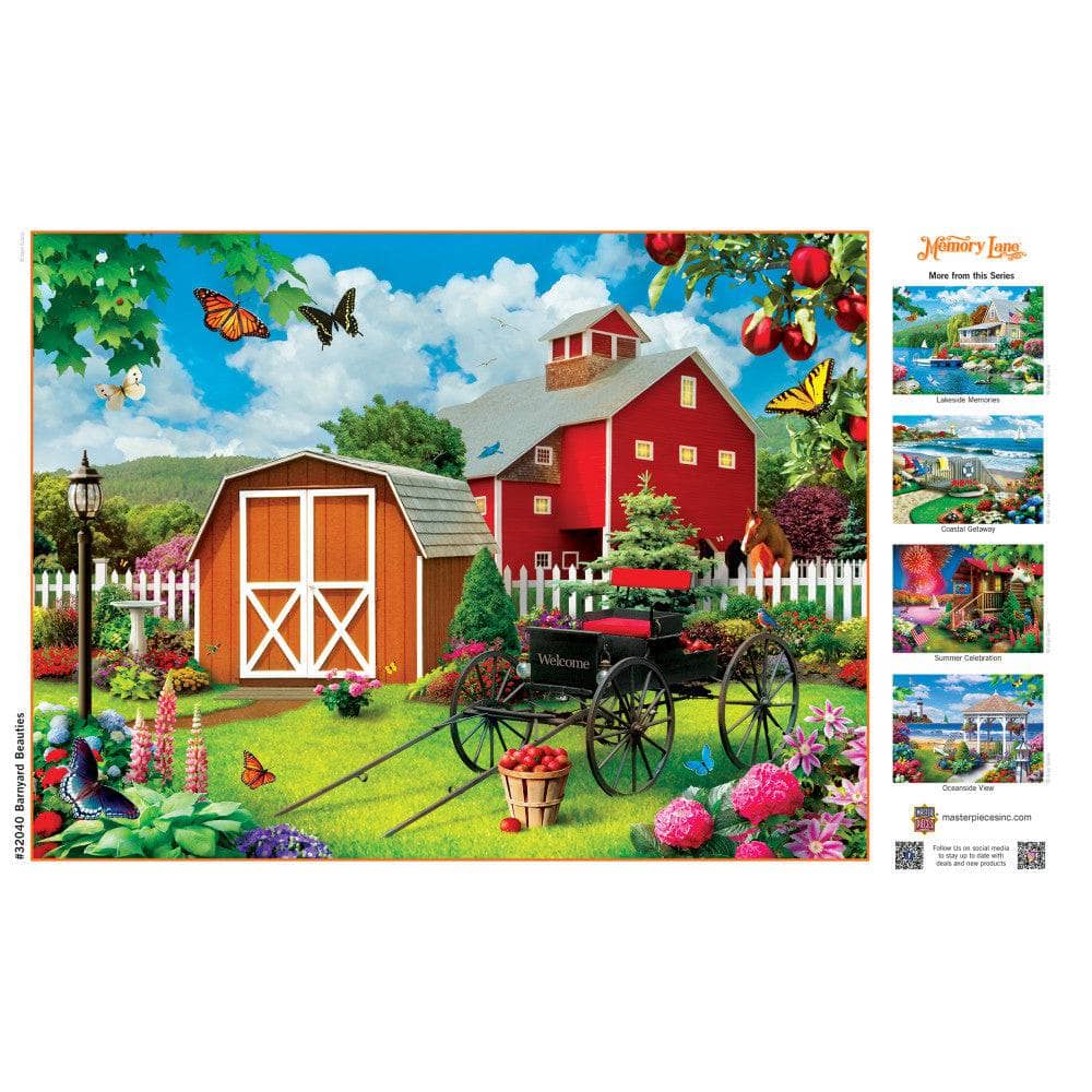 Memory Lane - Barnyard Beauties 300 Piece EZ Grip Jigsaw Puzzle