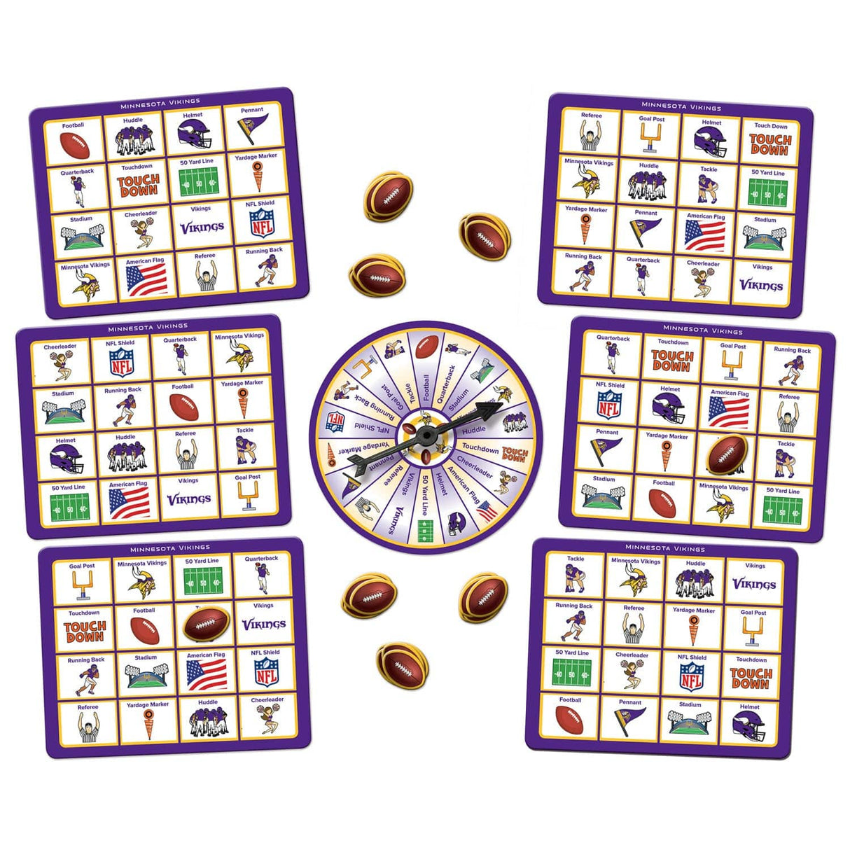 Minnesota Vikings NFL Bingo Game