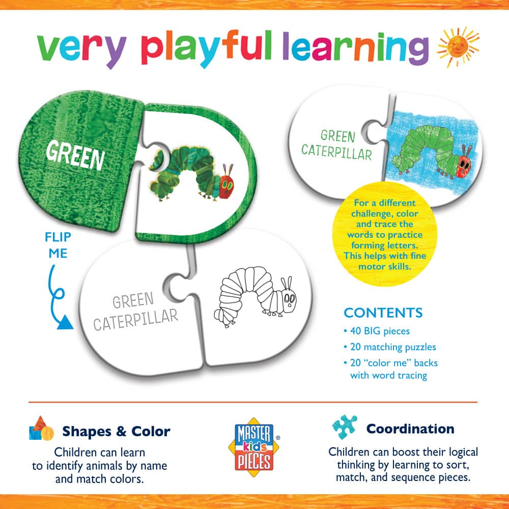 Eric Carle - Matching Color Jigsaw Puzzles