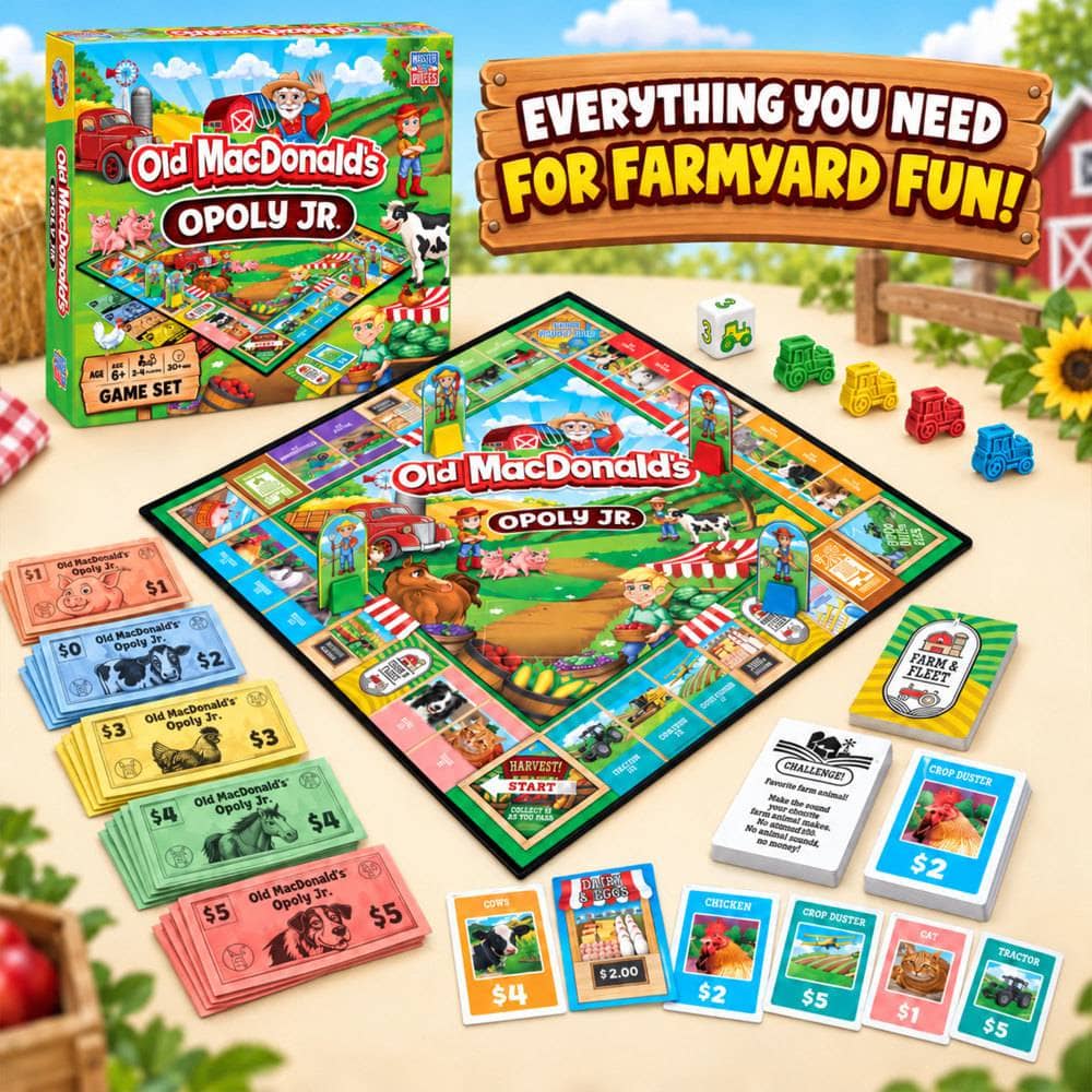 Old MacDonald's Opoly Junior Board Game