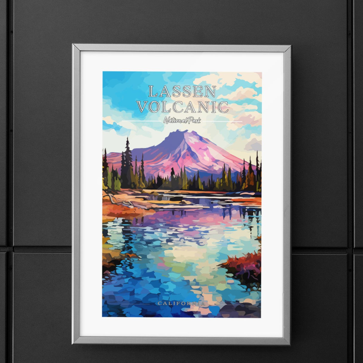 Lassen Volcanic National Park Commemorative Poster: A Pop Art Tribute