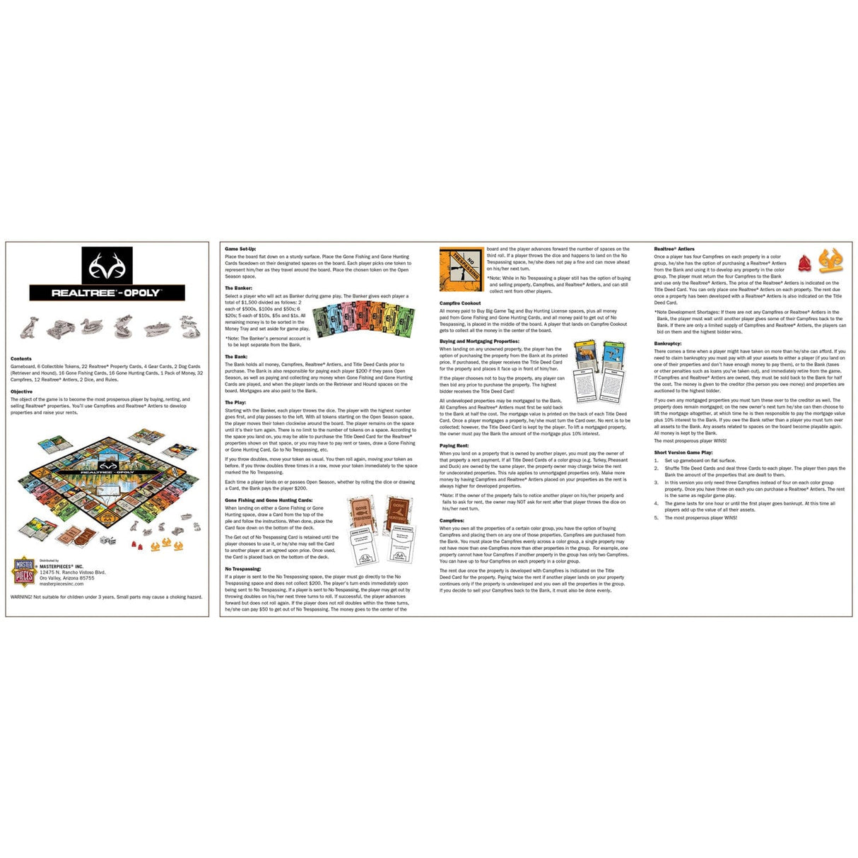 Realtree Opoly Board Game