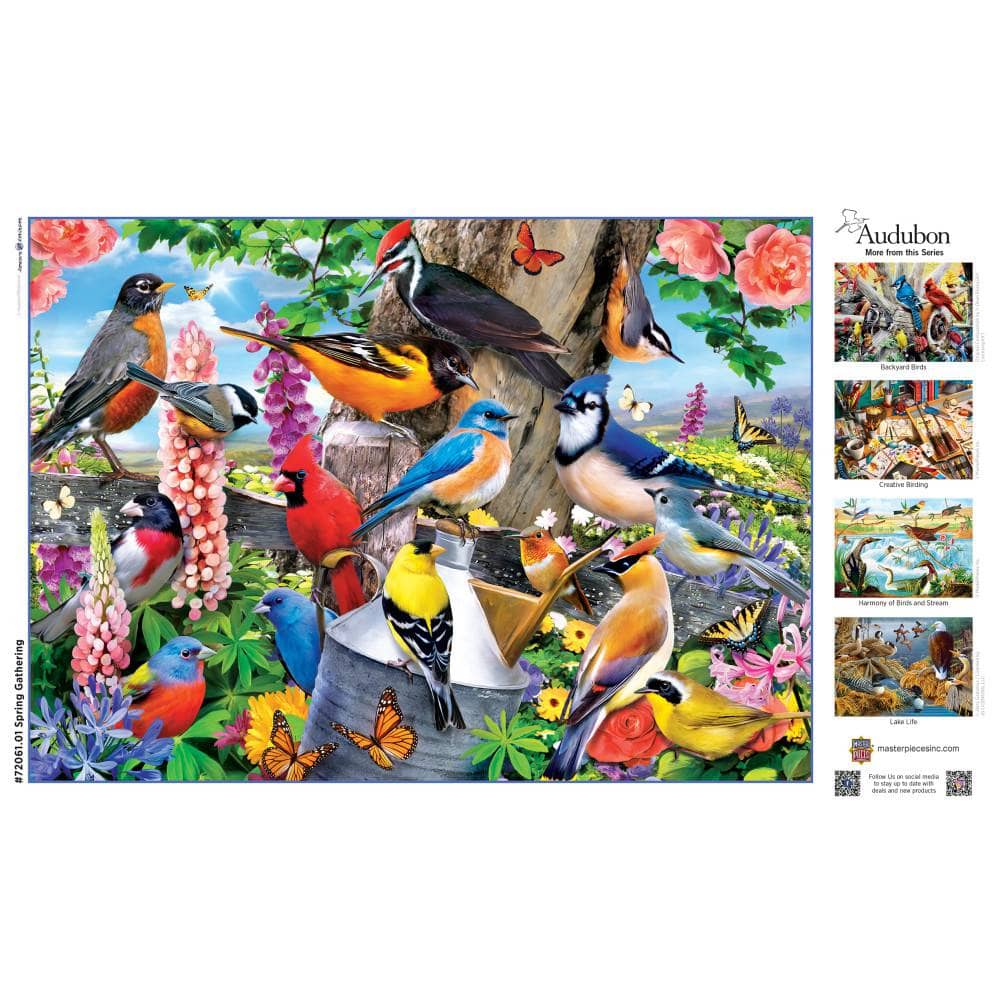 Audubon - Spring Gathering 1000 Piece Jigsaw Puzzle