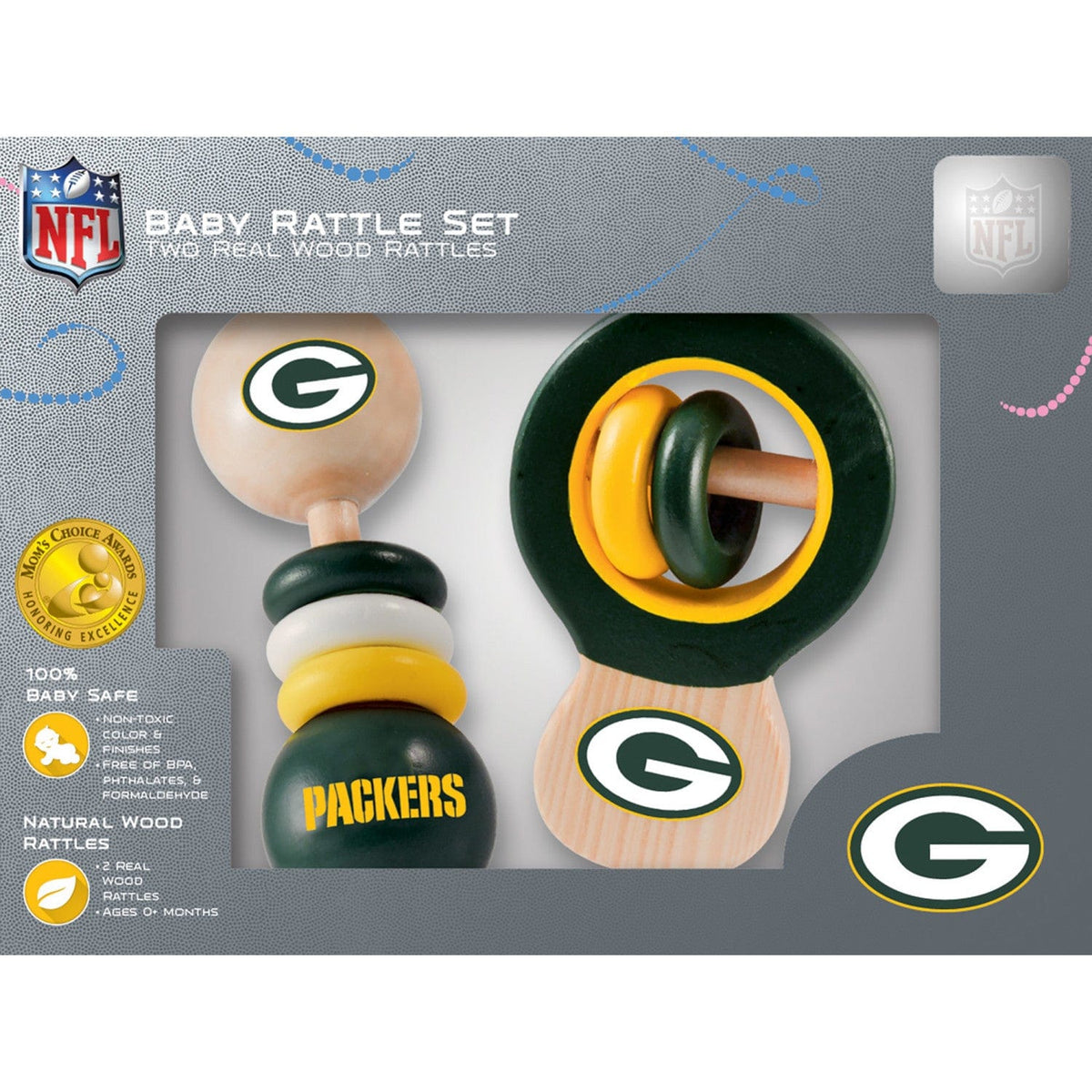 Green Bay Packers - Baby Rattles 2-Pack