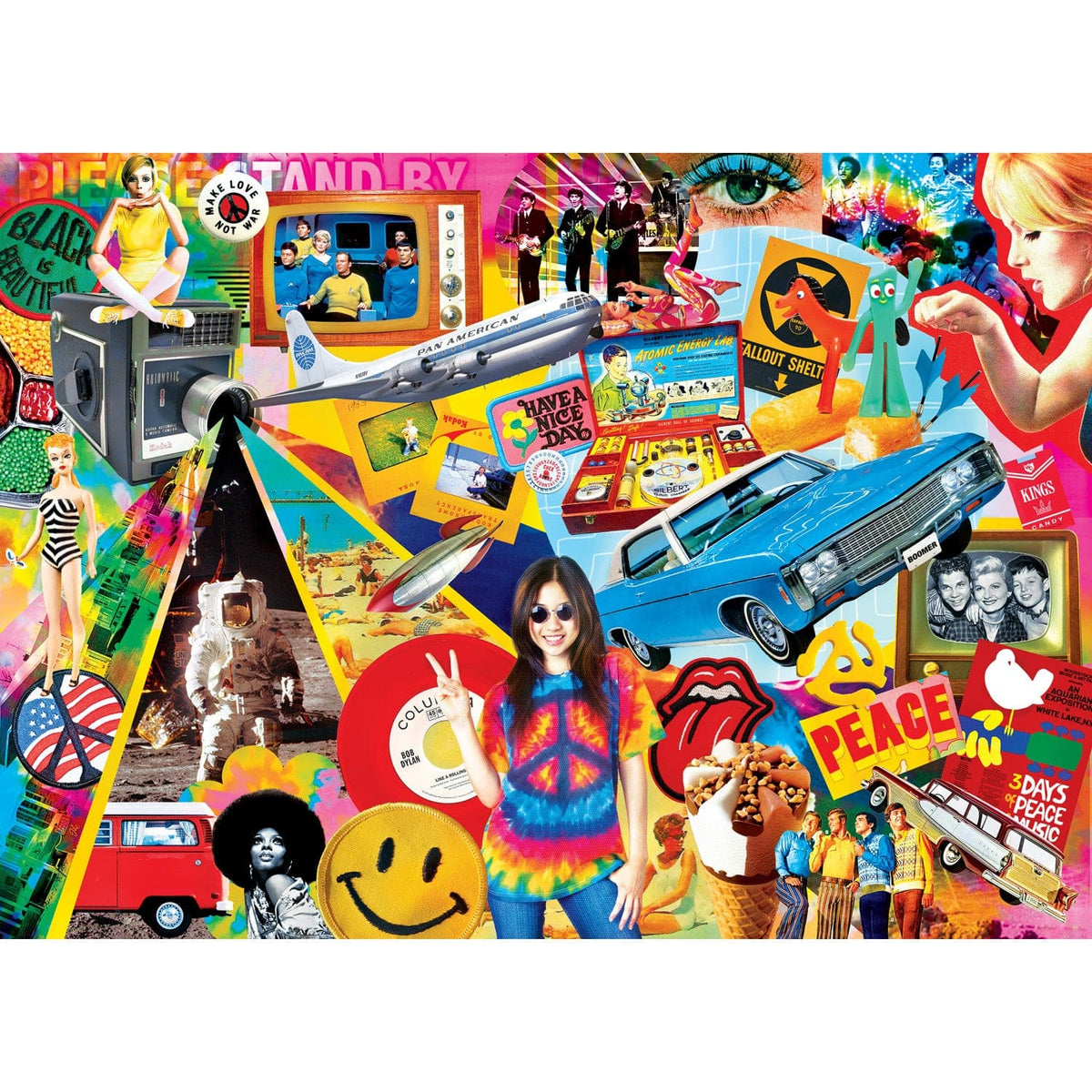 Flashbacks - Groovy Times 1000 Piece Jigsaw Puzzle