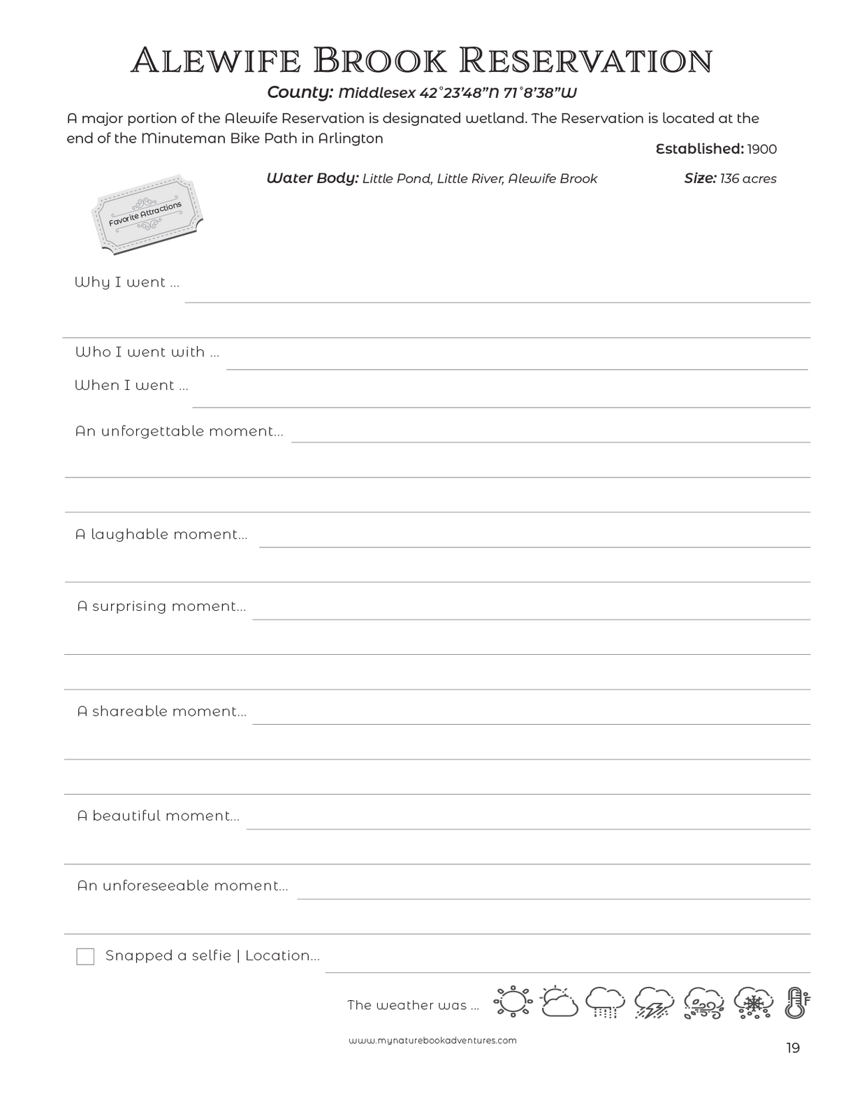 Massachusetts State Parks - Adventure Planning Journal