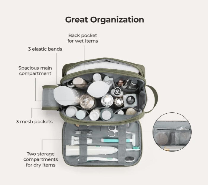 On-Road Toiletry Bag by Bagsmart