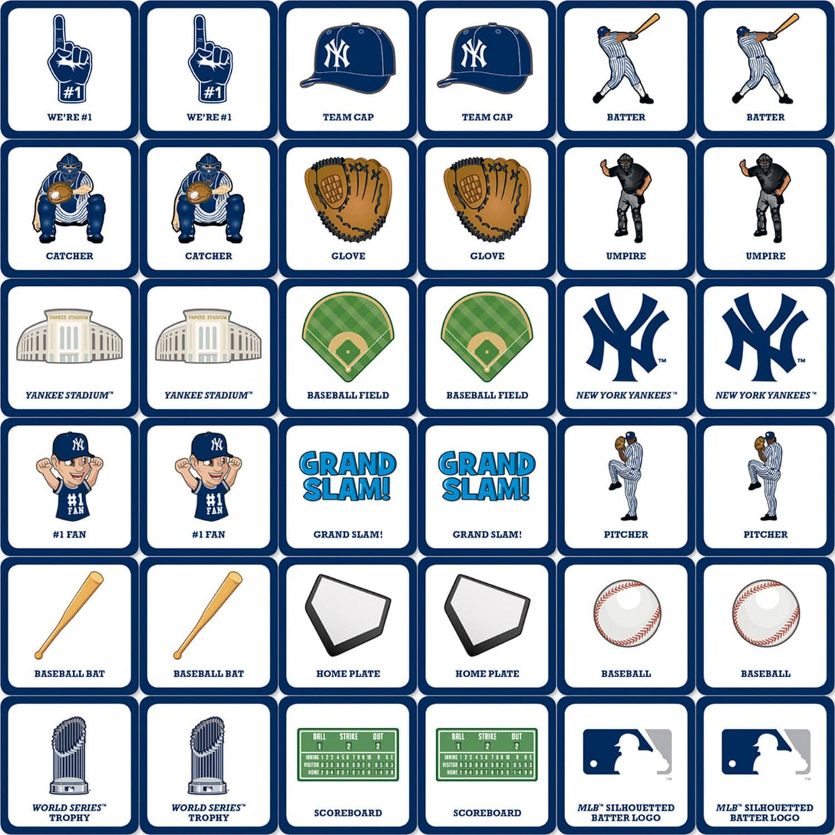 New York Yankees Matching Game