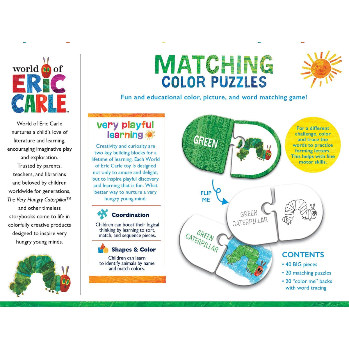 Eric Carle - Matching Color Jigsaw Puzzles