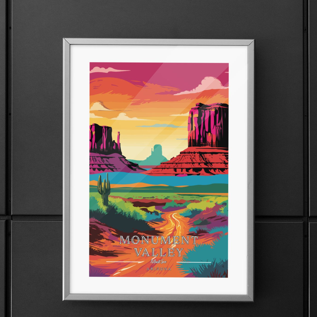 Monument Valley - Must See Commemorative Poster: A Pop Art Tribute