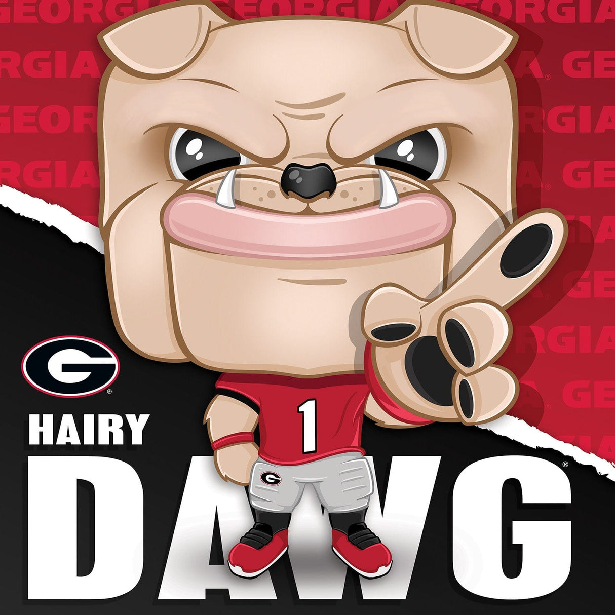 Georgia Bulldogs - NCAA Mascot 100 Piece Jigsaw Puzzle
