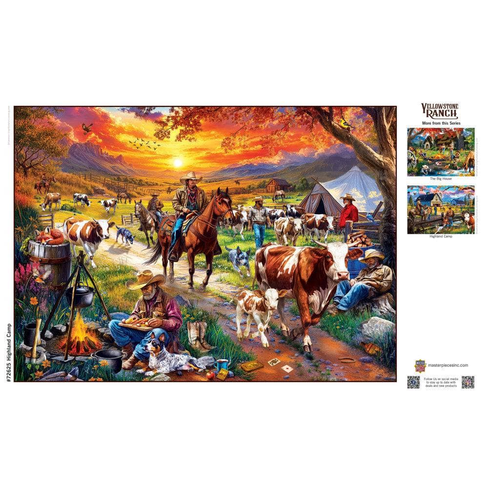 Yellowstone Ranch - Highland Camp 1000 Piece Jigsaw Puzzle
