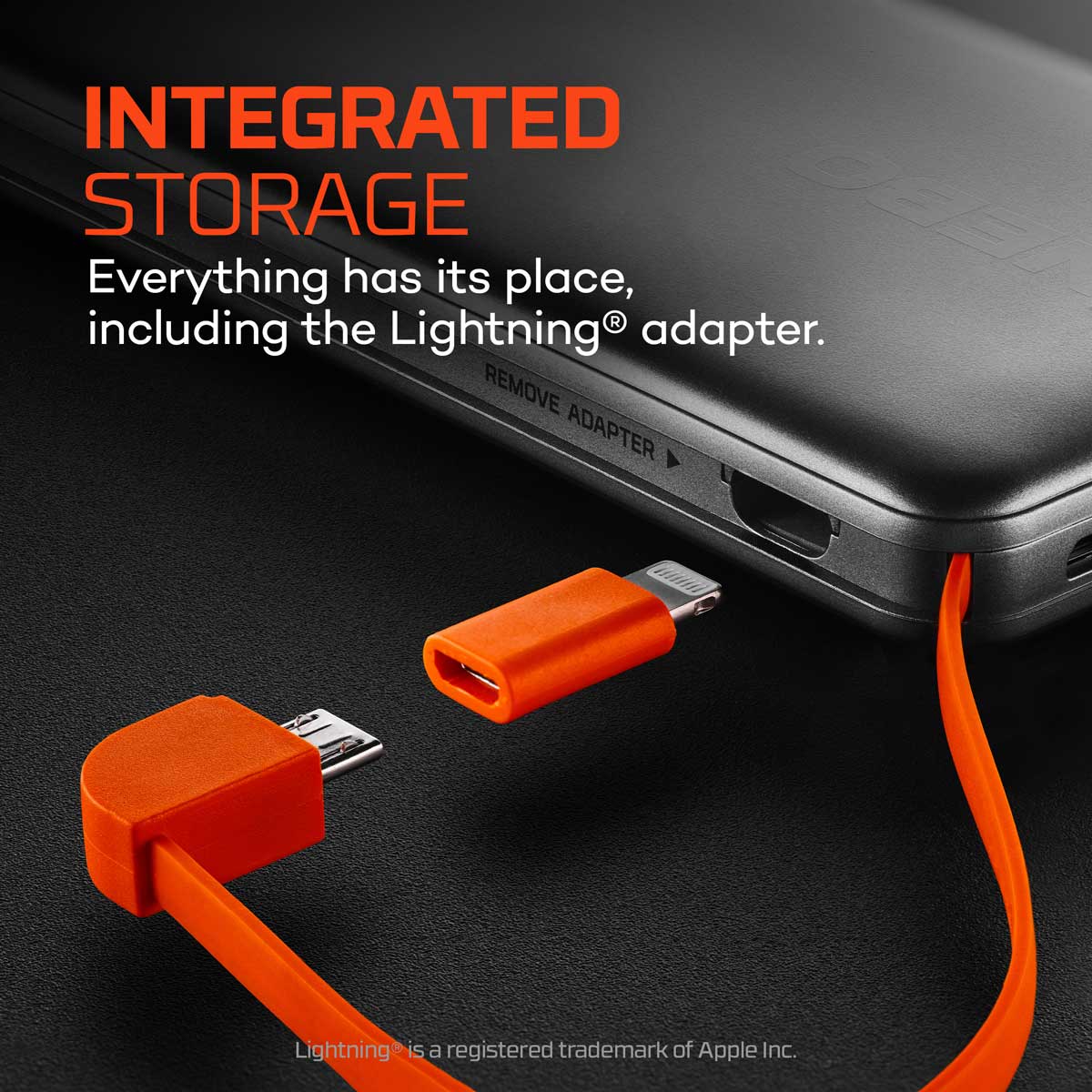 10K Portable Power Bank W? built in Cables ( 37 Watt-Hours)