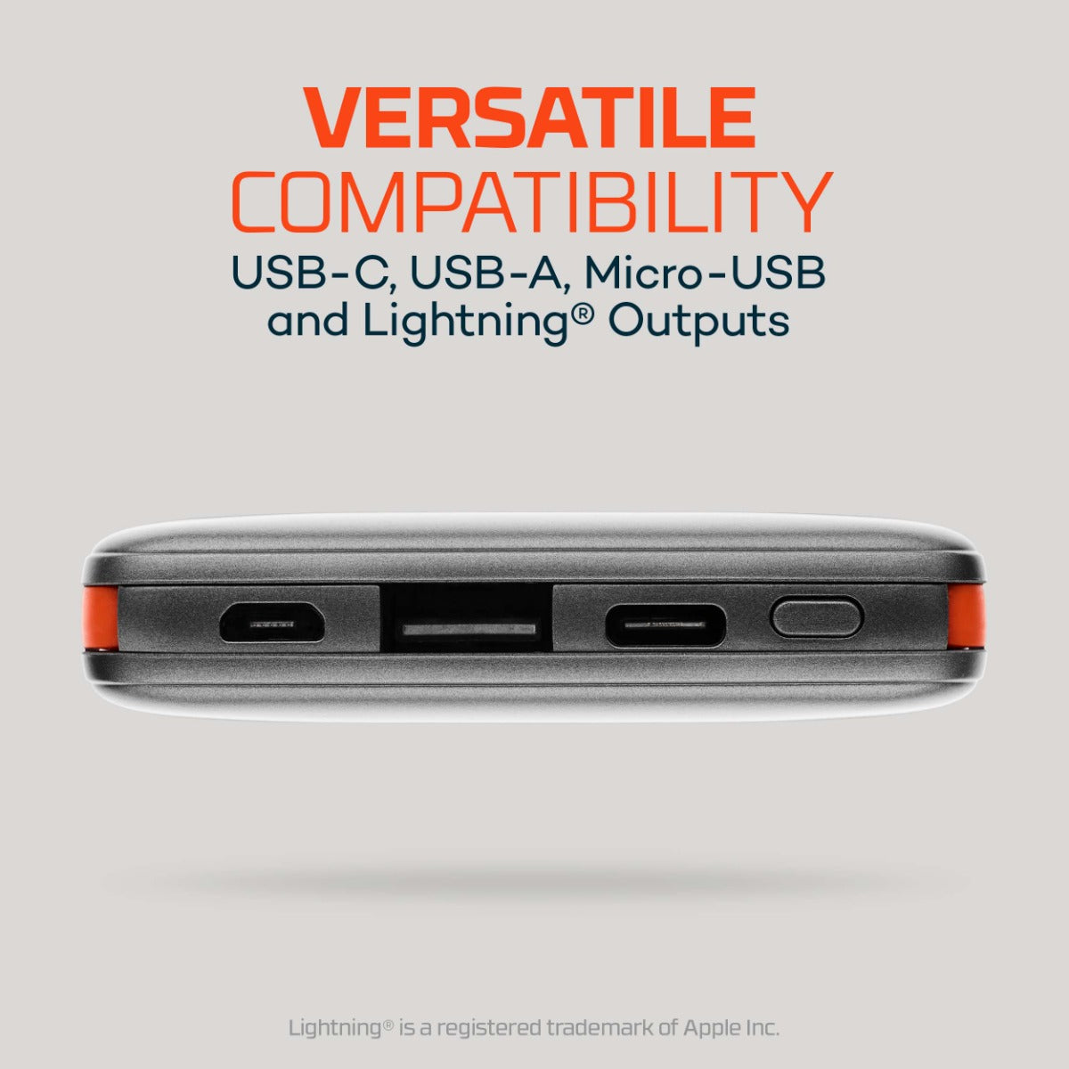 10K Portable Power Bank W? built in Cables ( 37 Watt-Hours)