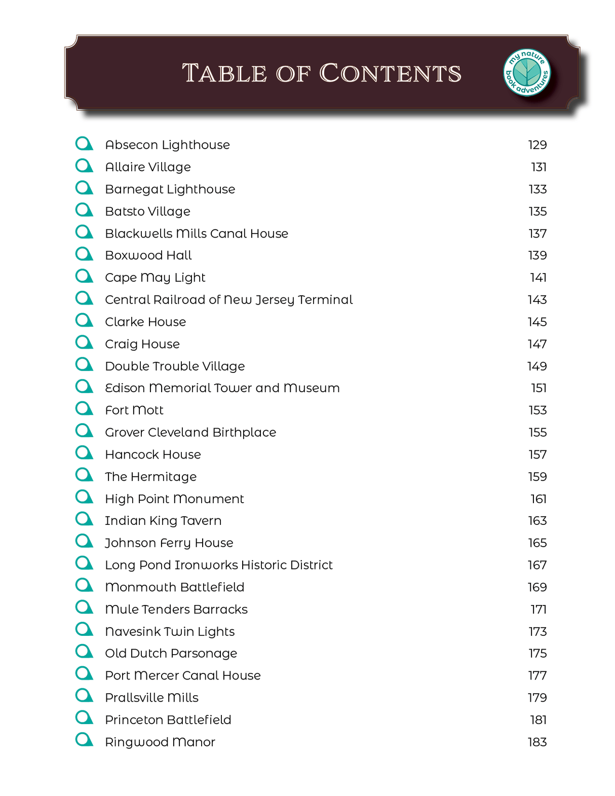 New Jersey State Parks - Adventure Planning Journal