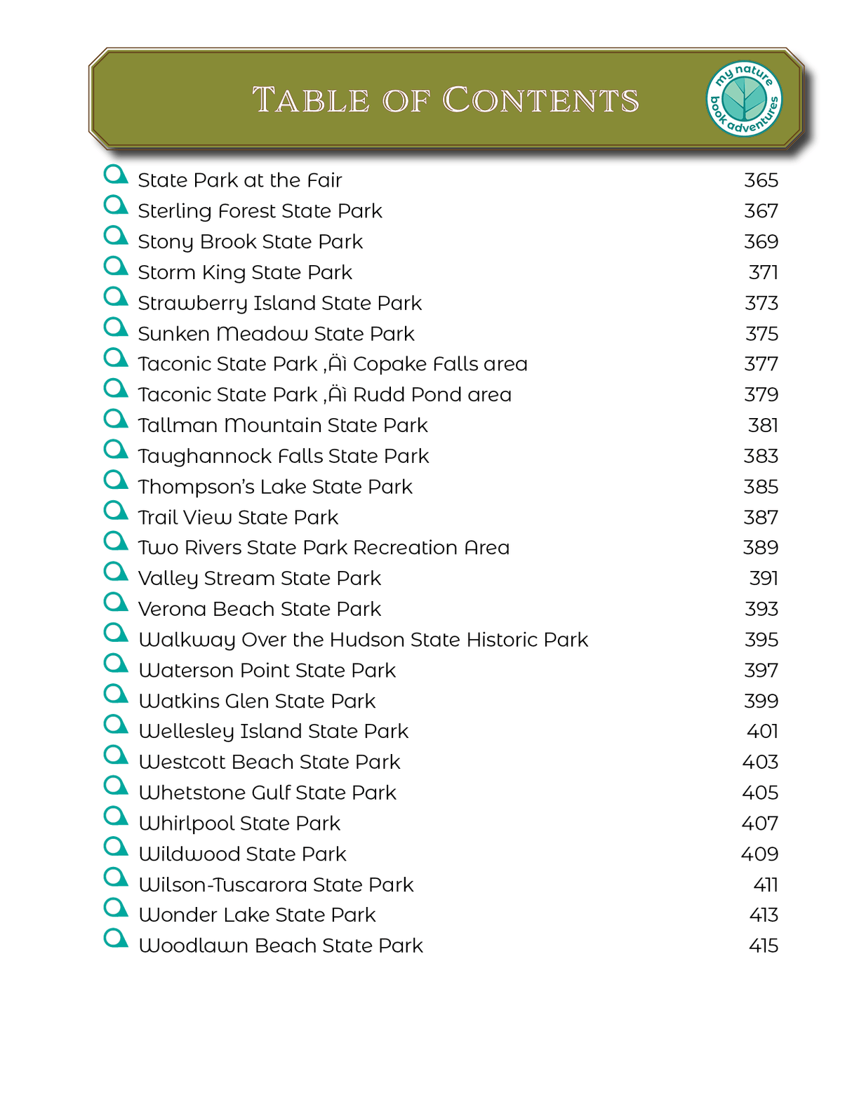 New York State Parks - Adventure Planning Journal