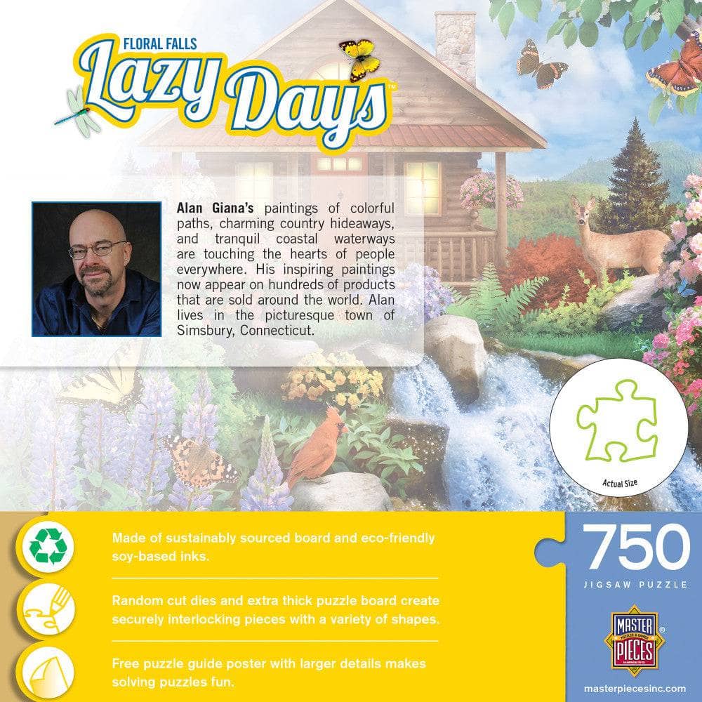 Lazy Days - Floral Falls 750 Piece Jigsaw Puzzle