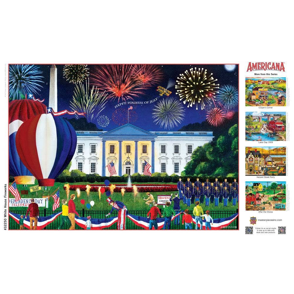 Americana - White House Fireworks 500 Piece EZ Grip Jigsaw Puzzle