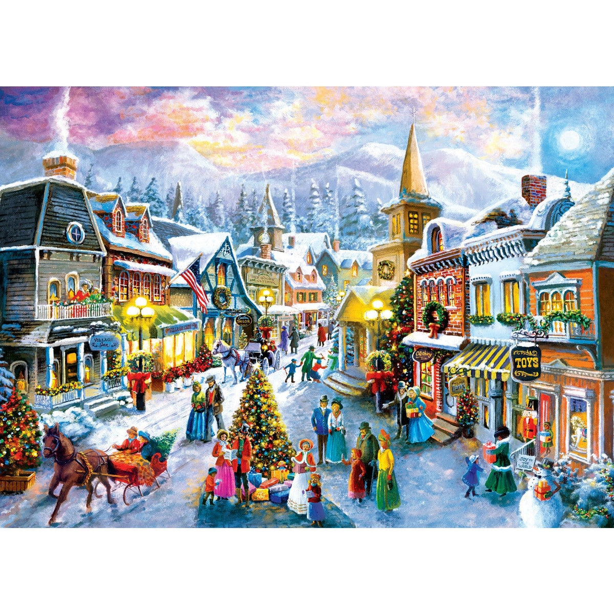 Season's Greetings - Victorian Holidays 1000 Piece Jigsaw Puzzle
