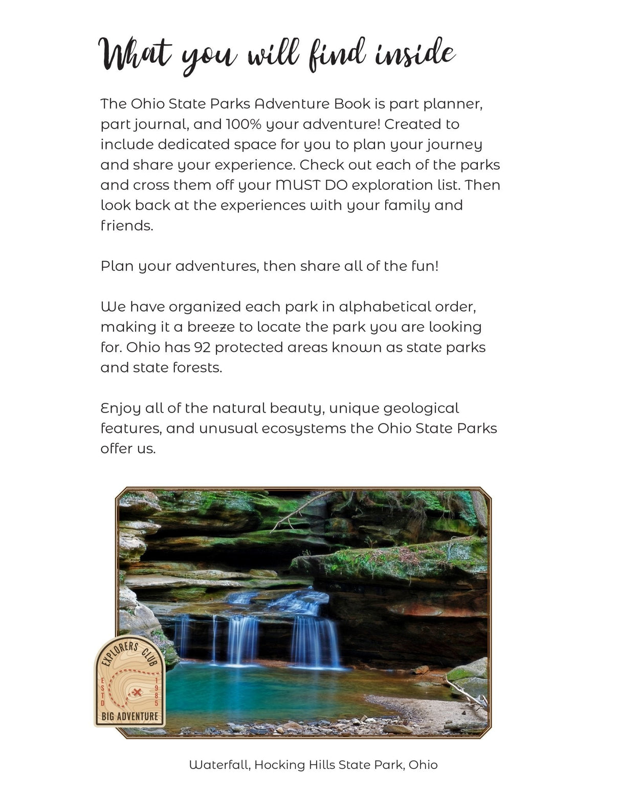 Ohio State Parks - Adventure Planning Journal