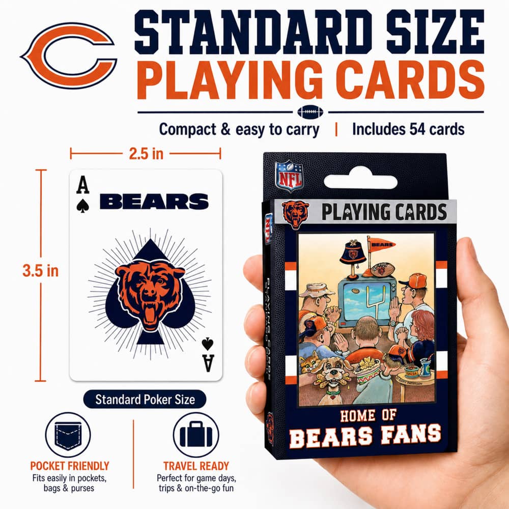 Chicago Bears Fan Deck Playing Cards - 54 Card Deck