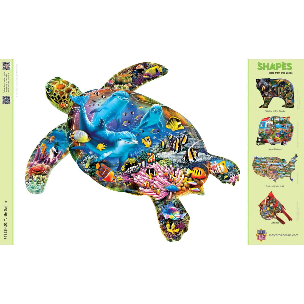 Shapes - Turtle Sailing 1000 Piece Shaped Jigsaw Puzzle