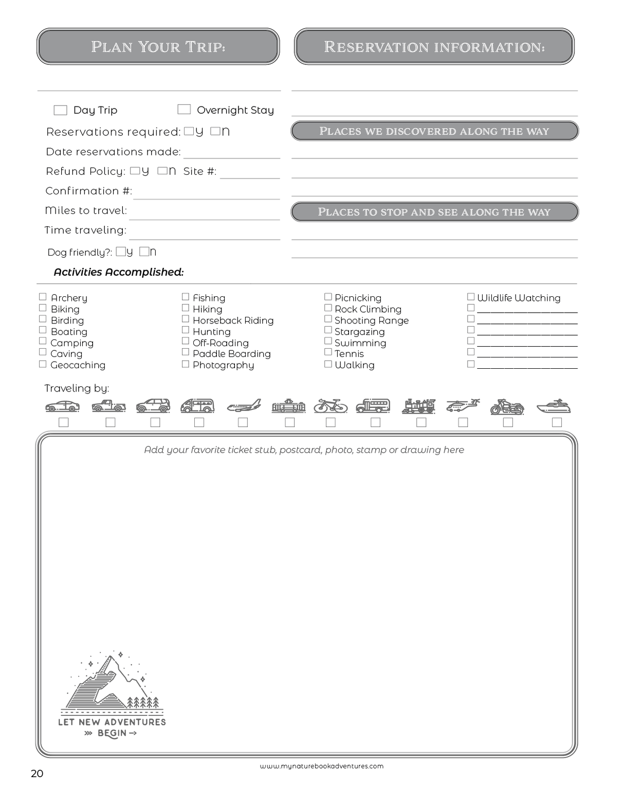Oregon State Parks - Adventure Planning Journal