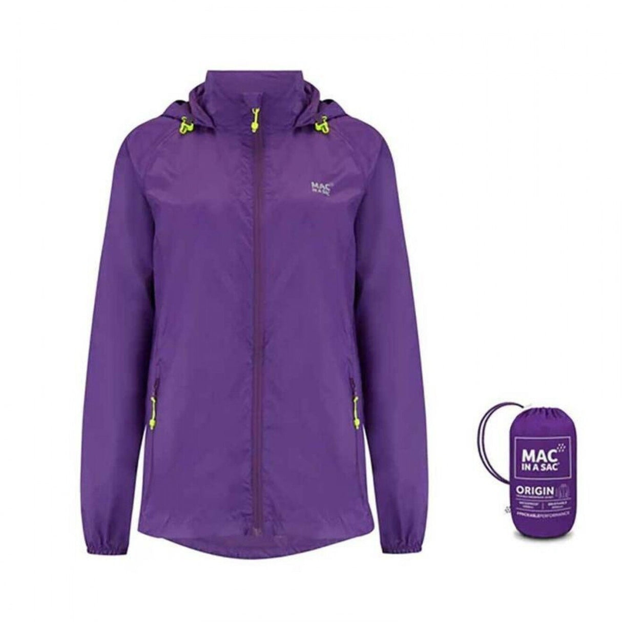 Purple/Purple (New Color) Mac-In-A -Sac Origin Rain Coat