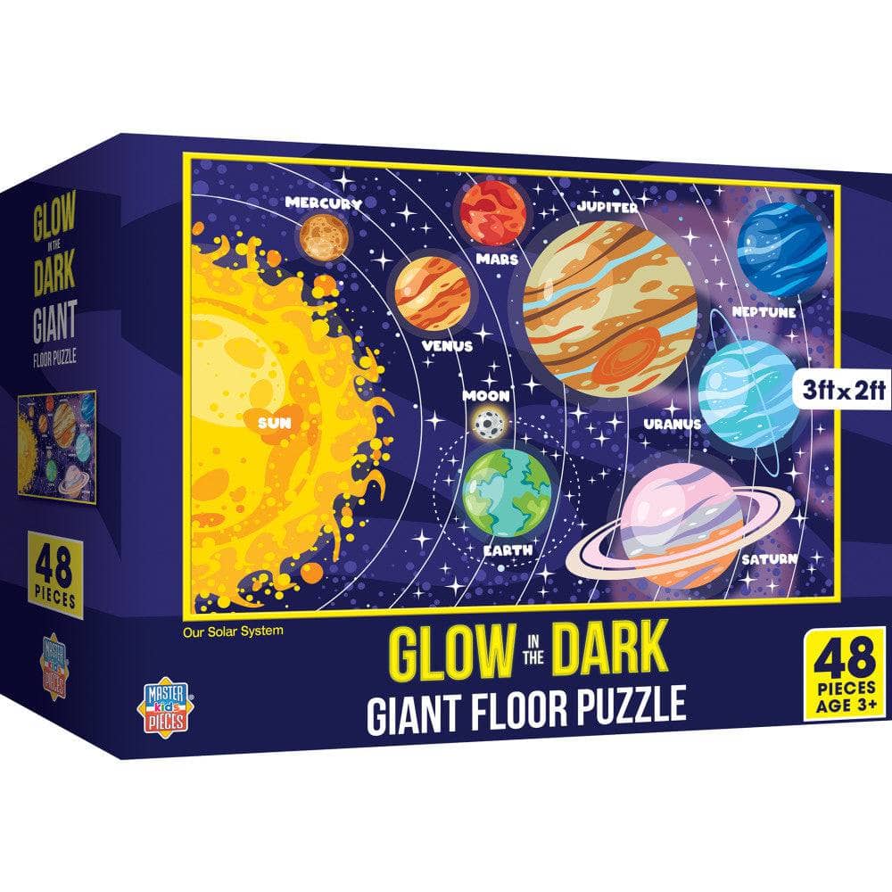 Glow in the Dark - Our Solar System 48 Piece Floor Jigsaw Puzzle