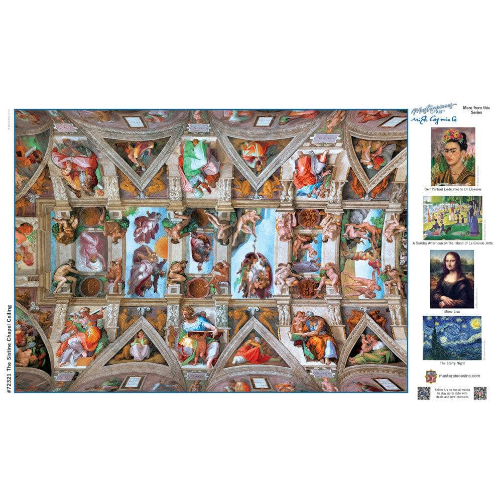 MasterPieces of Art - The Sistine Chapel Ceiling 1000 Piece Jigsaw Puzzle