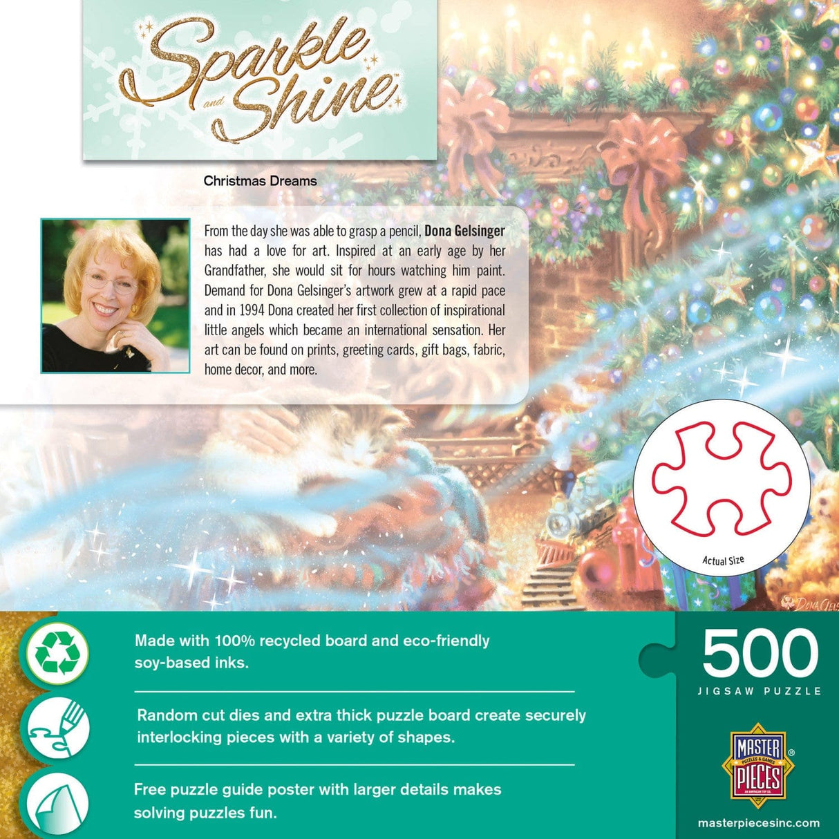 Sparkle & Shine - Christmas Dreams 500 Piece Glitter Jigsaw Puzzle