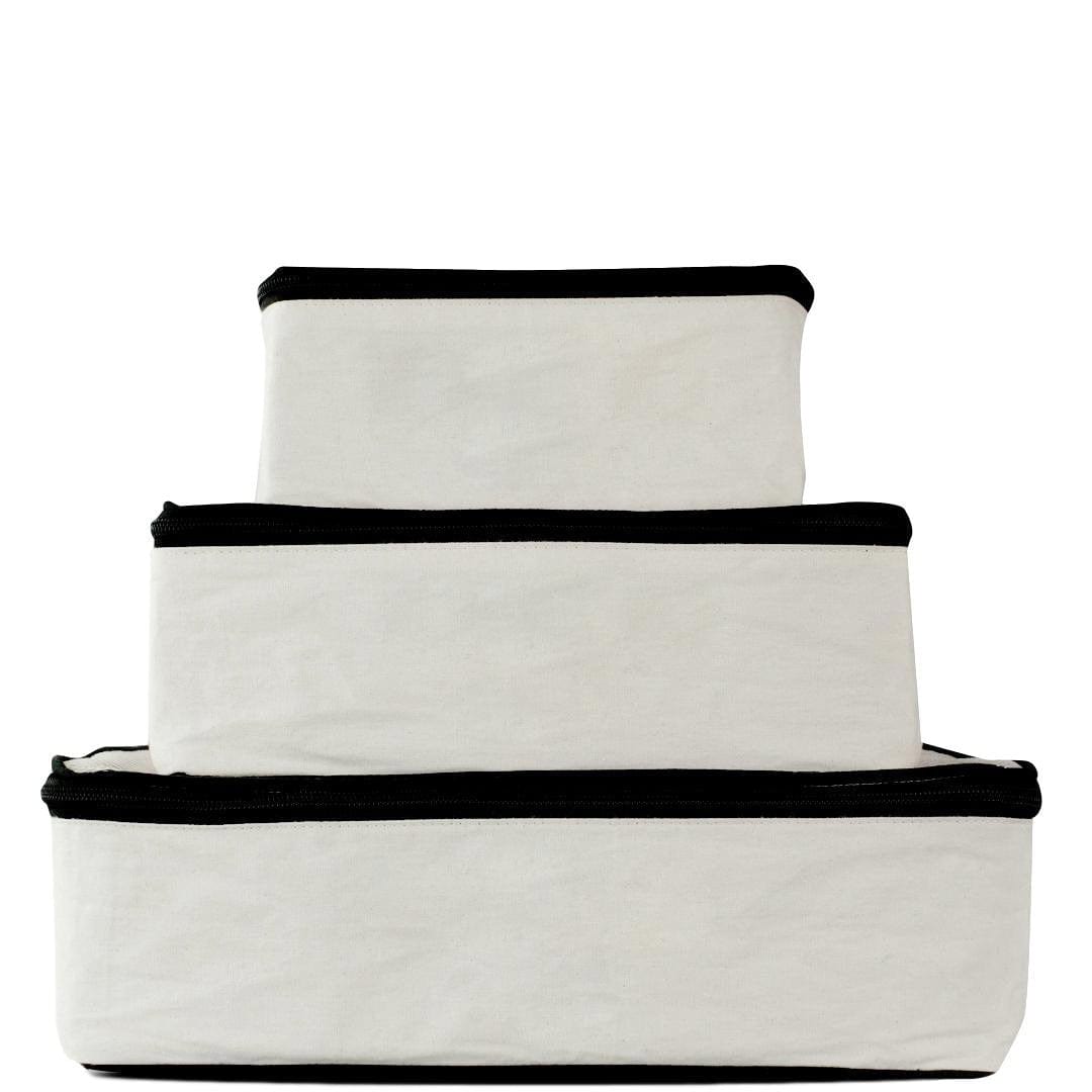Personalized Packing Cubes, 3-pack – Cream