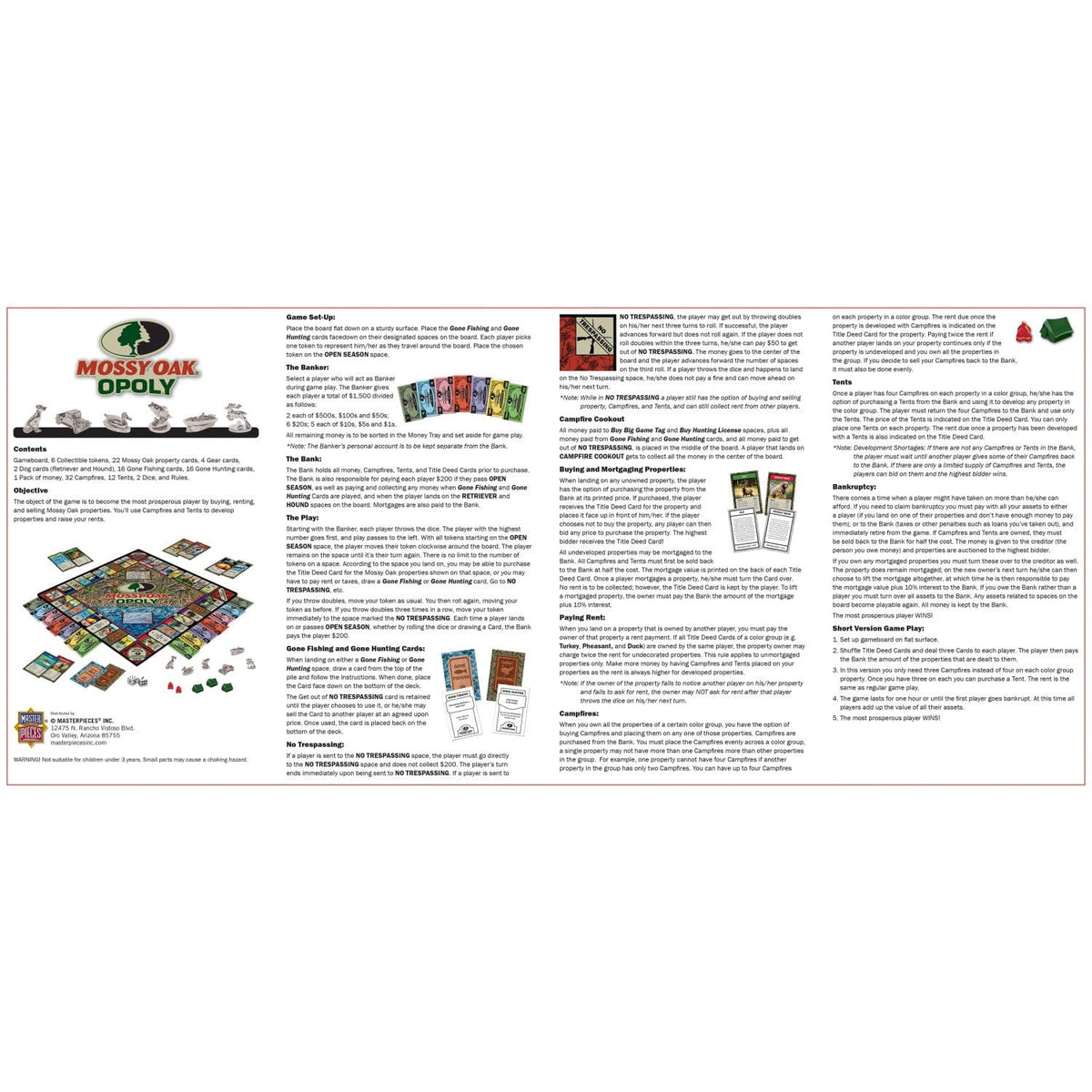 Mossy Oak Opoly Board Game
