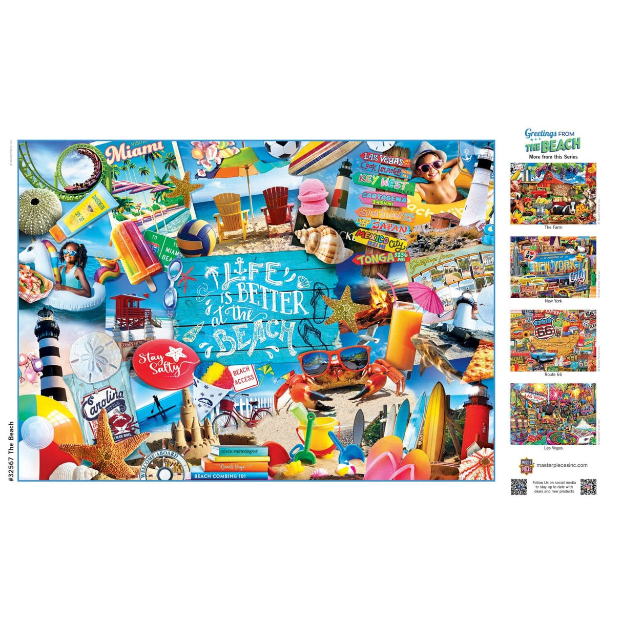 Greetings From the Beach - 500 Piece Jigsaw Puzzle