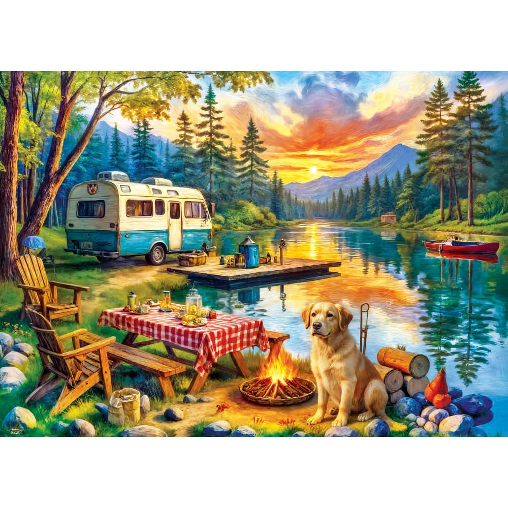 Time Away - The Lake is Calling 1000 Piece Jigsaw Puzzle