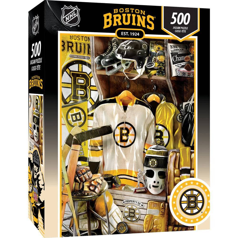 Boston Bruins - Locker Room 500 Piece Jigsaw Puzzle