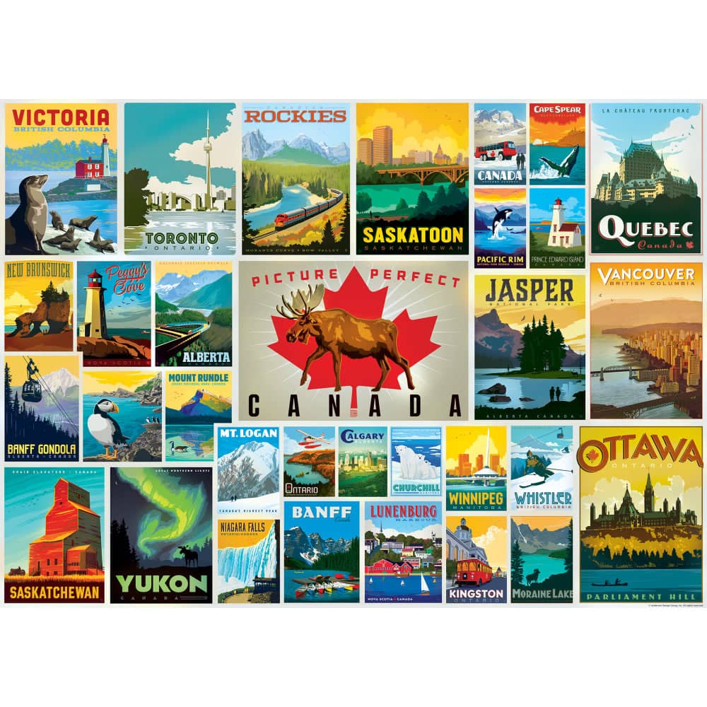 Vintage Posters - O Canada 1000 Piece Jigsaw Puzzle