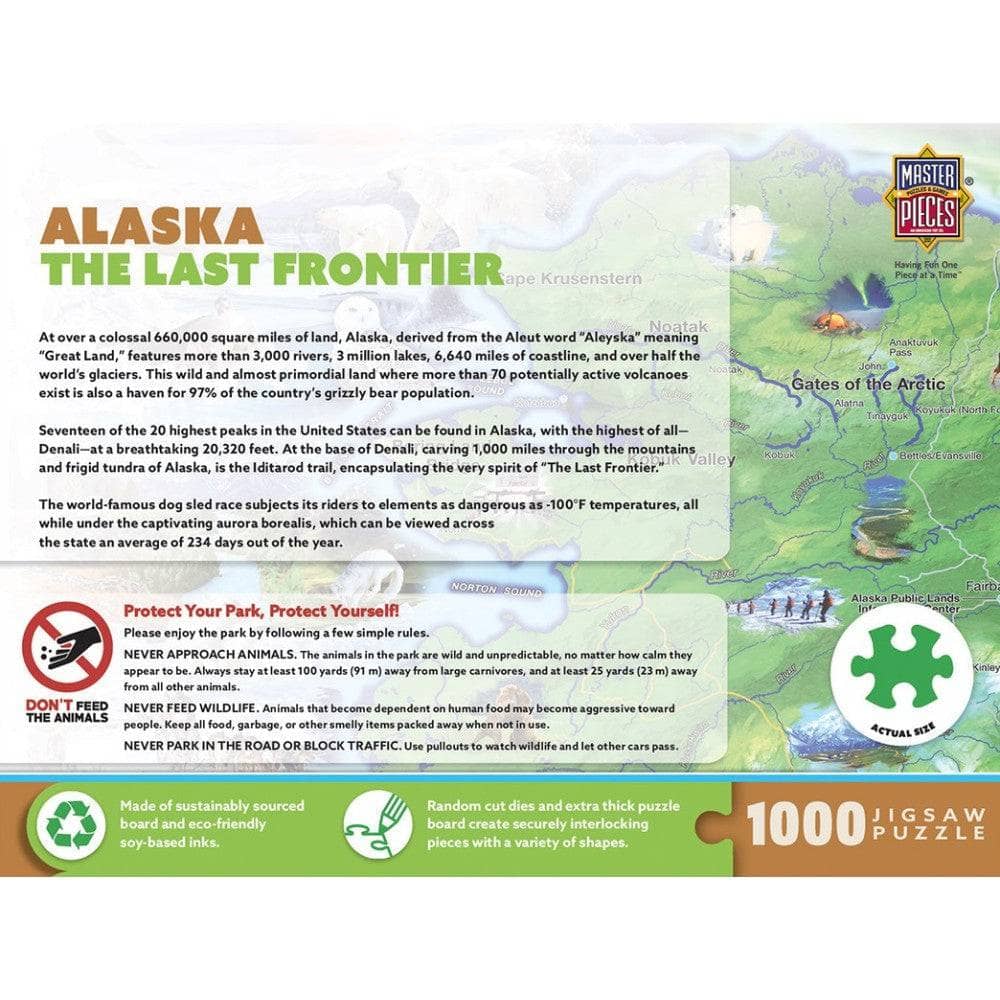 Alaska The Last Frontier 1000 Piece Jigsaw Puzzle
