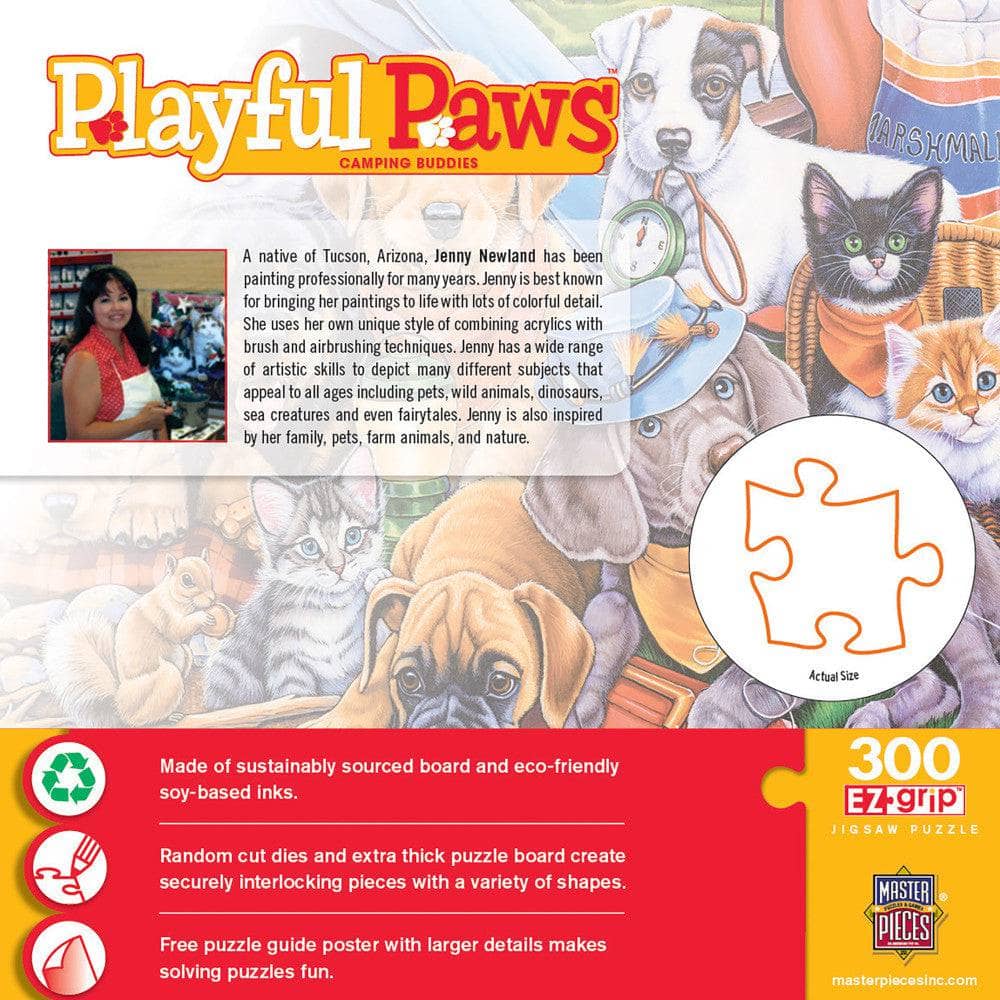Playful Paws - Camping Buddies 300 Piece EZ Grip Jigsaw Puzzle