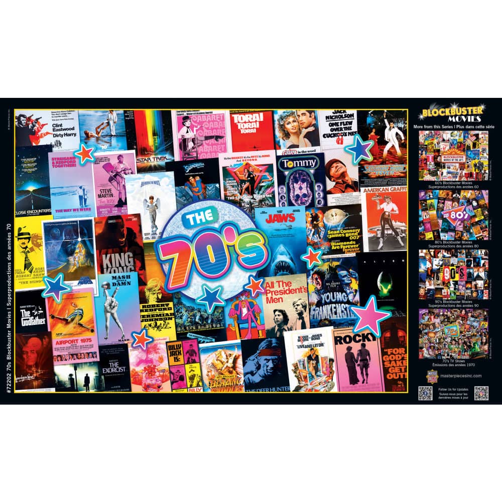 70's Blockbusters 1000 Piece Jigsaw Puzzle