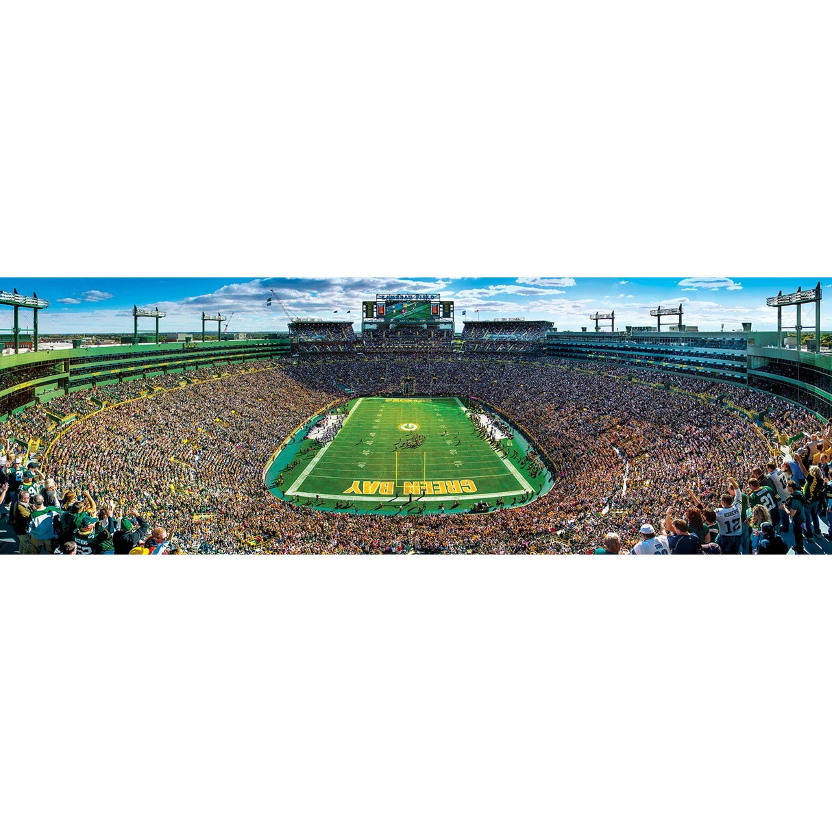 Green Bay Packers - 1000 Piece Panoramic Jigsaw Puzzle - End View