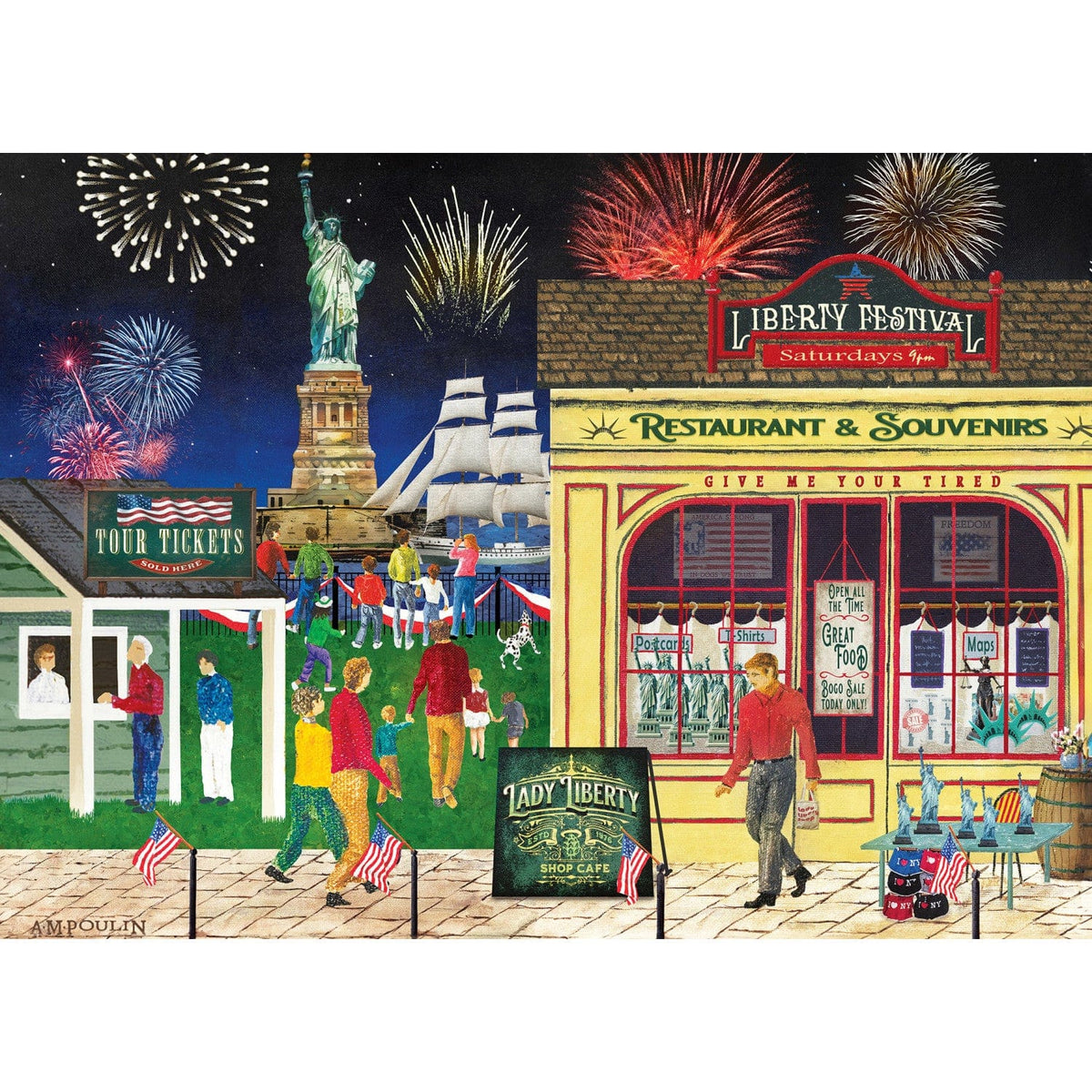 Americana - Lady Liberty 500 Piece EZ Grip Jigsaw Puzzle