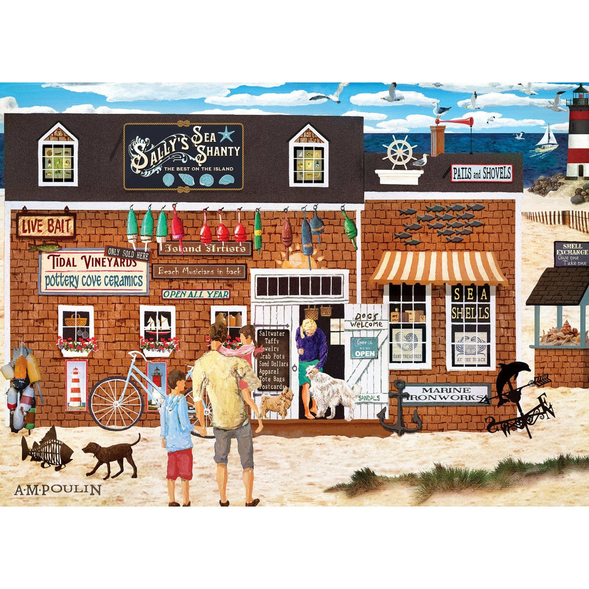 Beach Life - Sally Sells Seashells 1000 Piece Jigsaw Puzzle