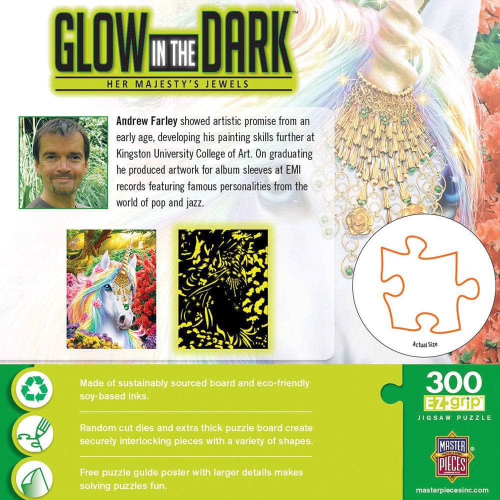 Glow in the Dark - Her Majesty's Jewels 300 Piece EZ Grip Jigsaw Puzzle