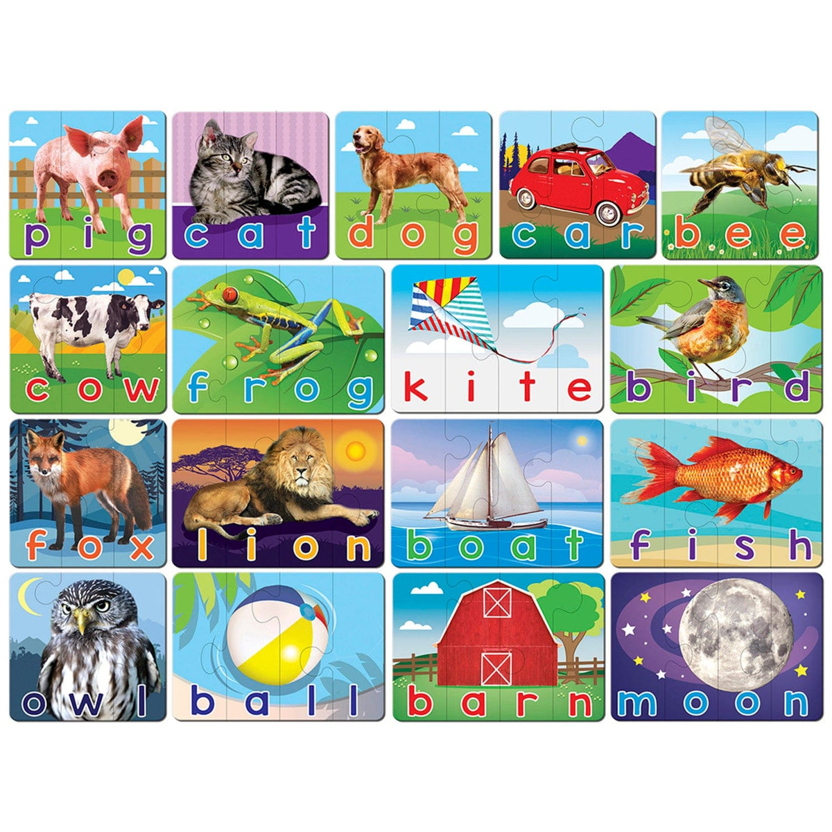 Spelling - Educational Matching Jigsaw Puzzles