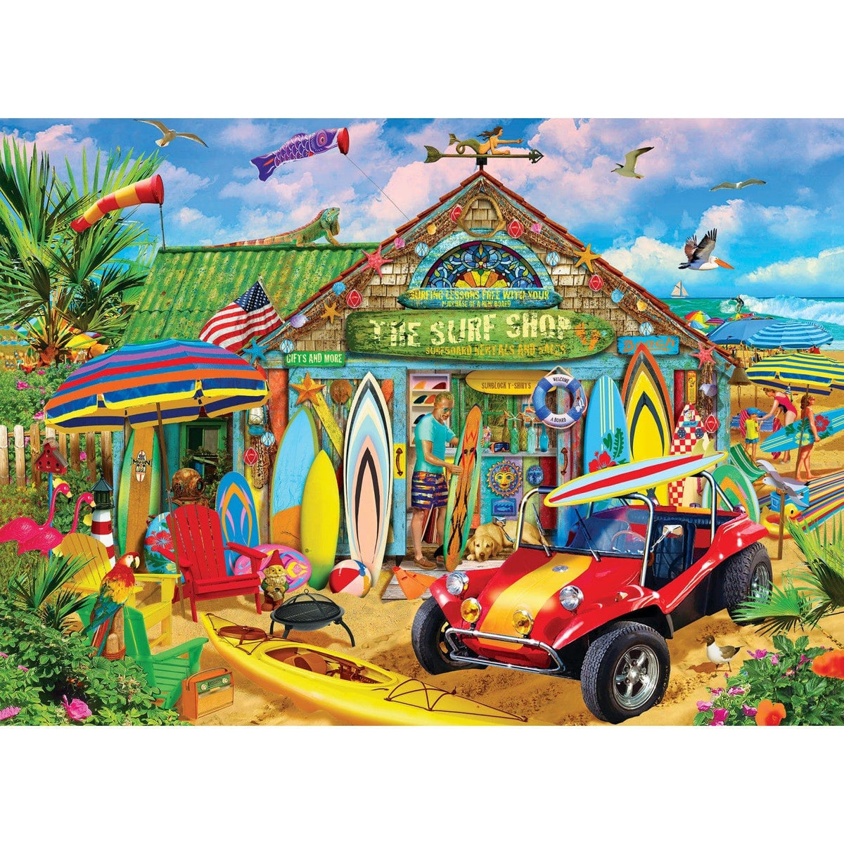Seek & Find - Beach Time Fun 1000 Piece Jigsaw Puzzle