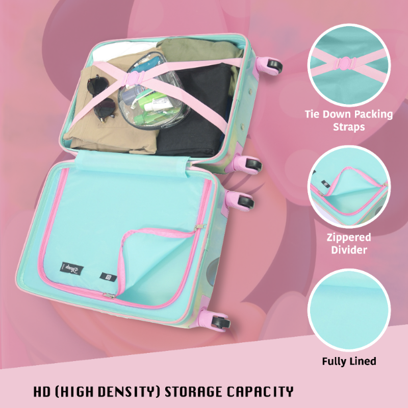 Equipaje giratorio de mano de 21" para niños de Disney Minnie Mouse