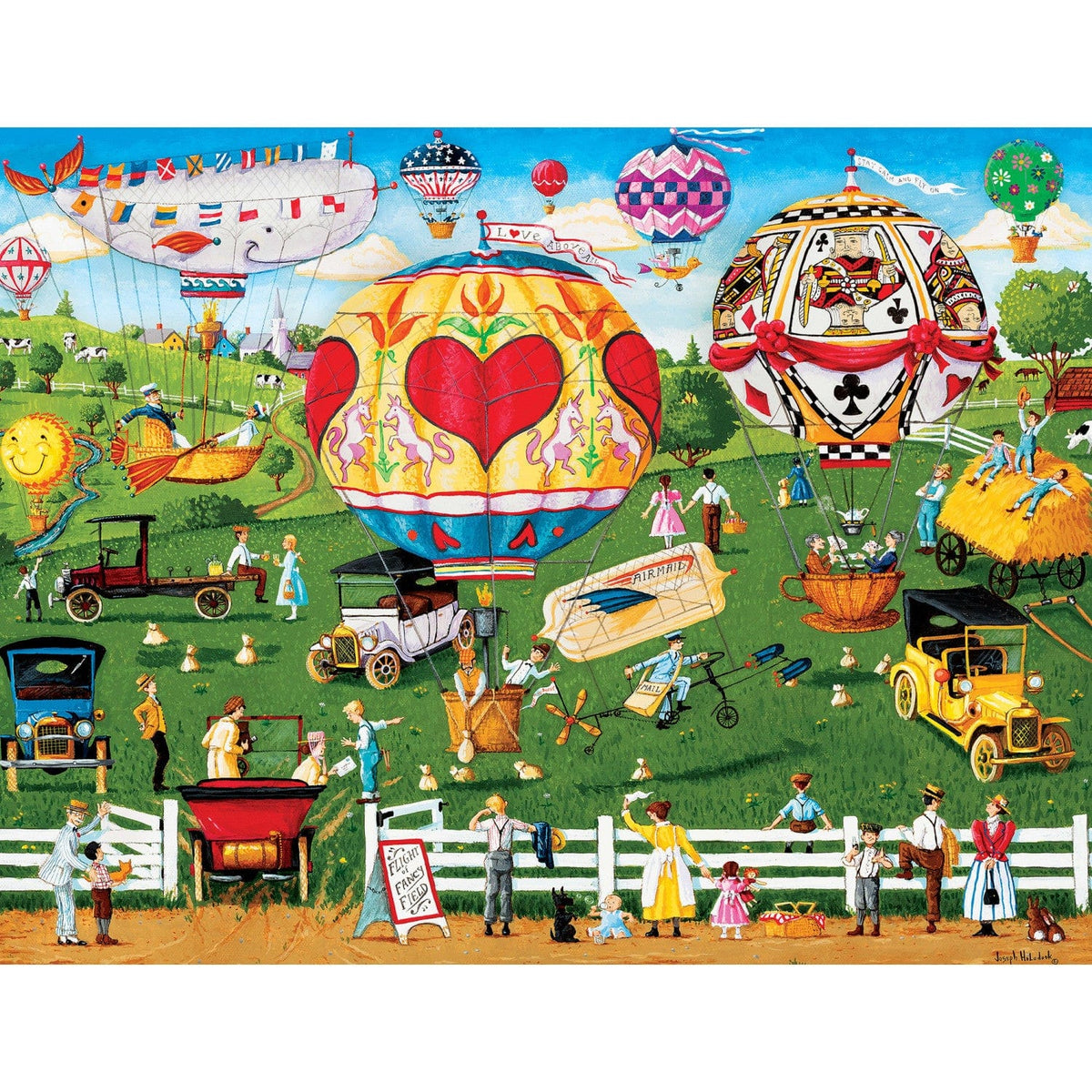 Folk Art Jigsaw Puzzle Collection - 12-Pack