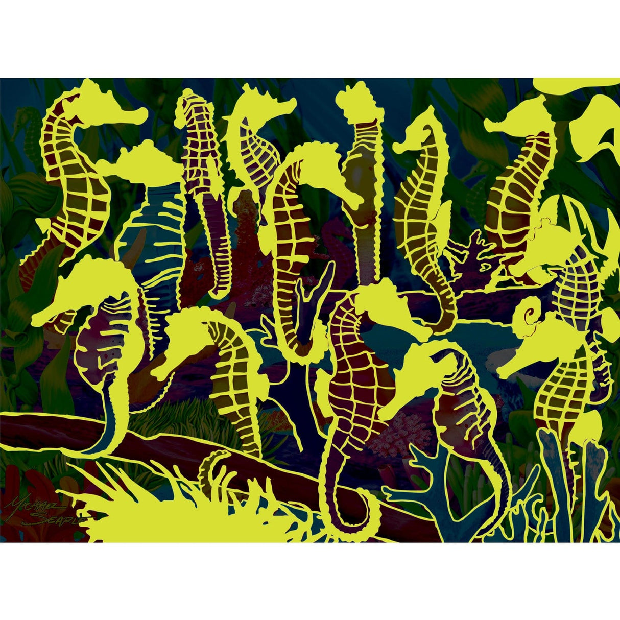 Glow in the Dark - Singing Seahorses 300 Piece EZ Grip Jigsaw Puzzle